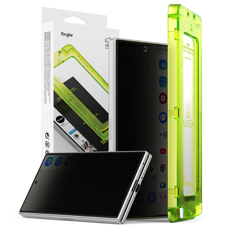 Ringke 三星 Galaxy Z Fold 8 Ultra 零失敗前螢幕360度防窺玻璃保護貼(2片裝)