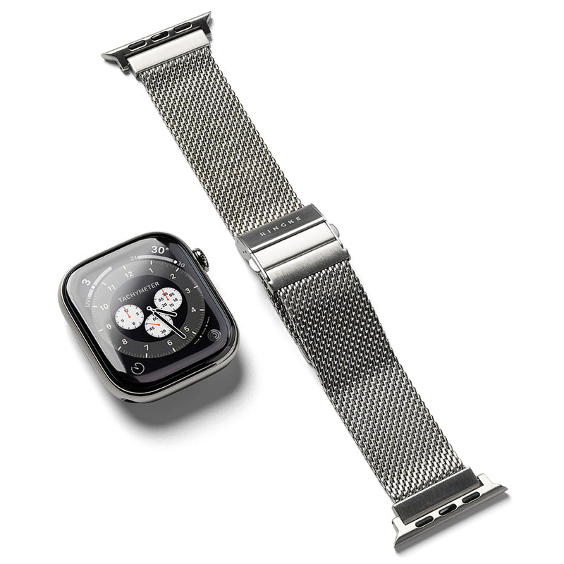 Rearth Ringke Apple Watch 44/45/46/49mm 不鏽鋼金屬編織錶帶