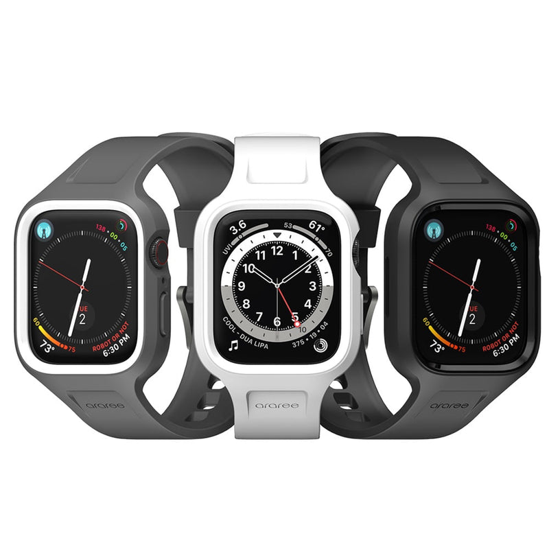 Araree Apple Watch 44/45mm 一體式保護殼錶帶