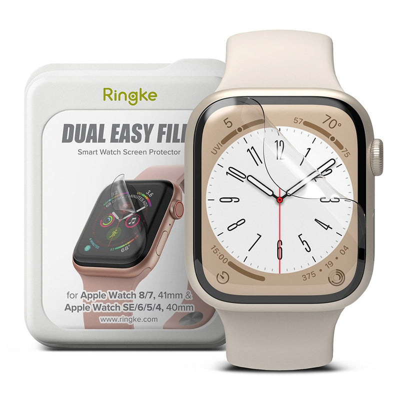 Rearth Apple Watch 40/41mm 抗衝擊螢幕保護貼(三片裝)