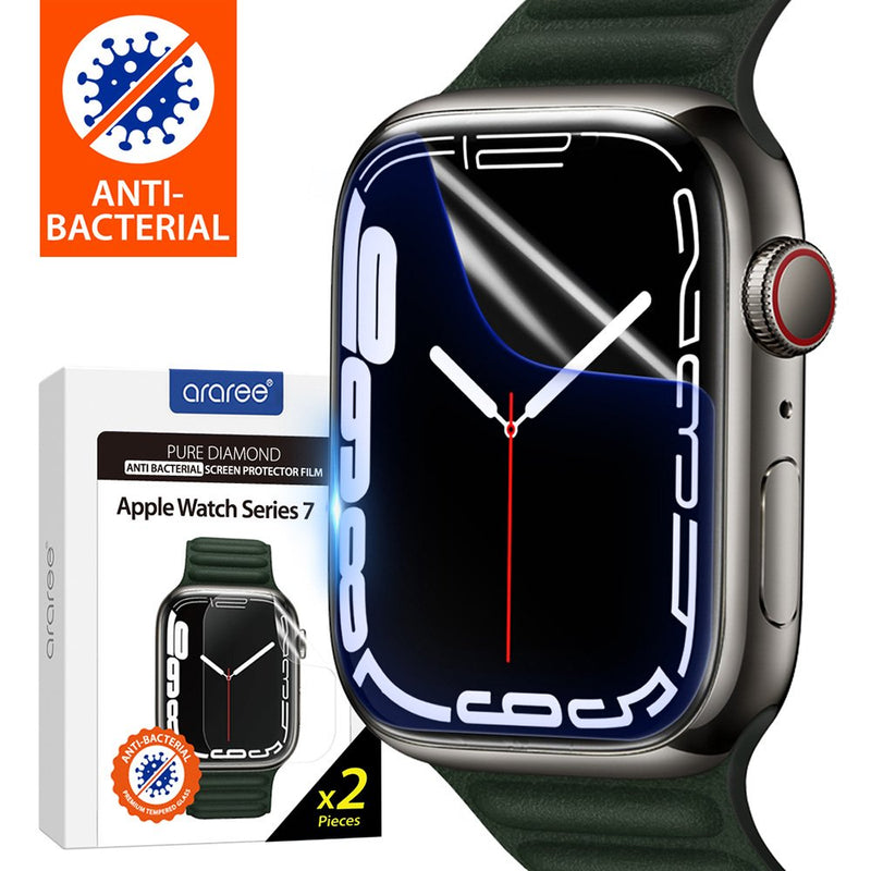 Araree Apple Watch S9/8/7 41mm/45mm 抗刮螢幕保護貼(2片裝)