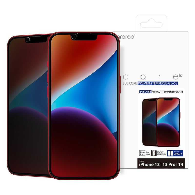 Araree Apple iPhone 13/14 系列 防窺強化玻璃螢幕保護貼(2片裝)