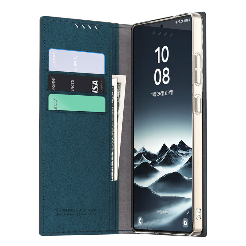 Araree 三星 Galaxy S25 Ultra 手工掀蓋式保護皮套