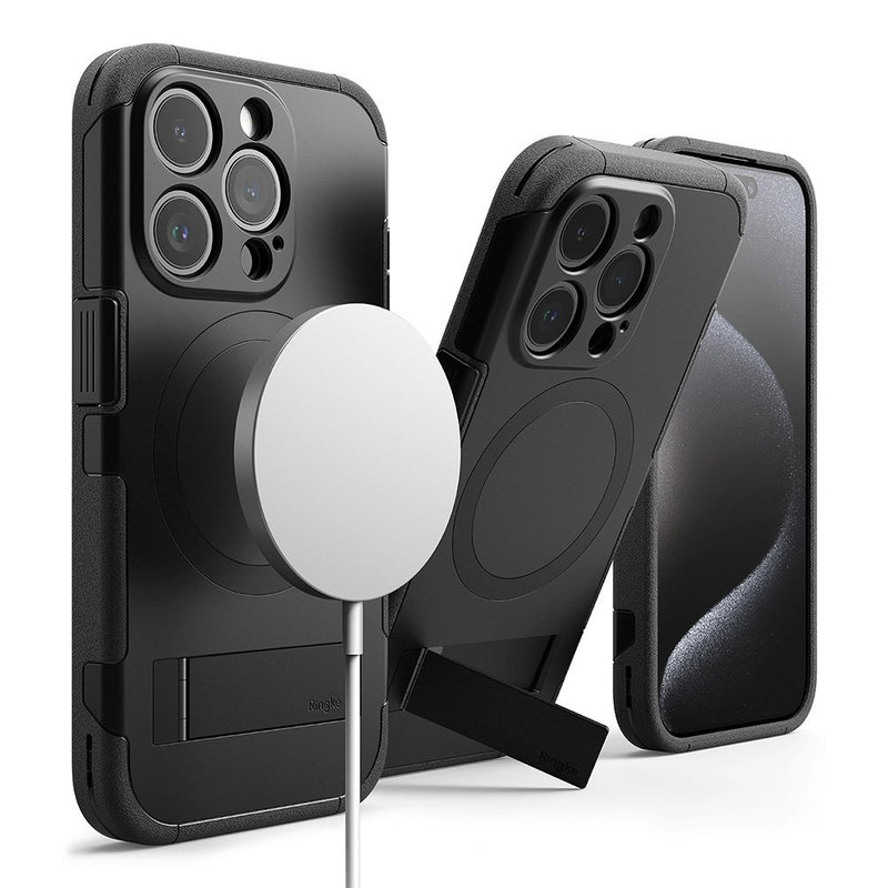 Rearth Apple iPhone 15 Pro (Ringke Alles) 磁吸立架保護殼