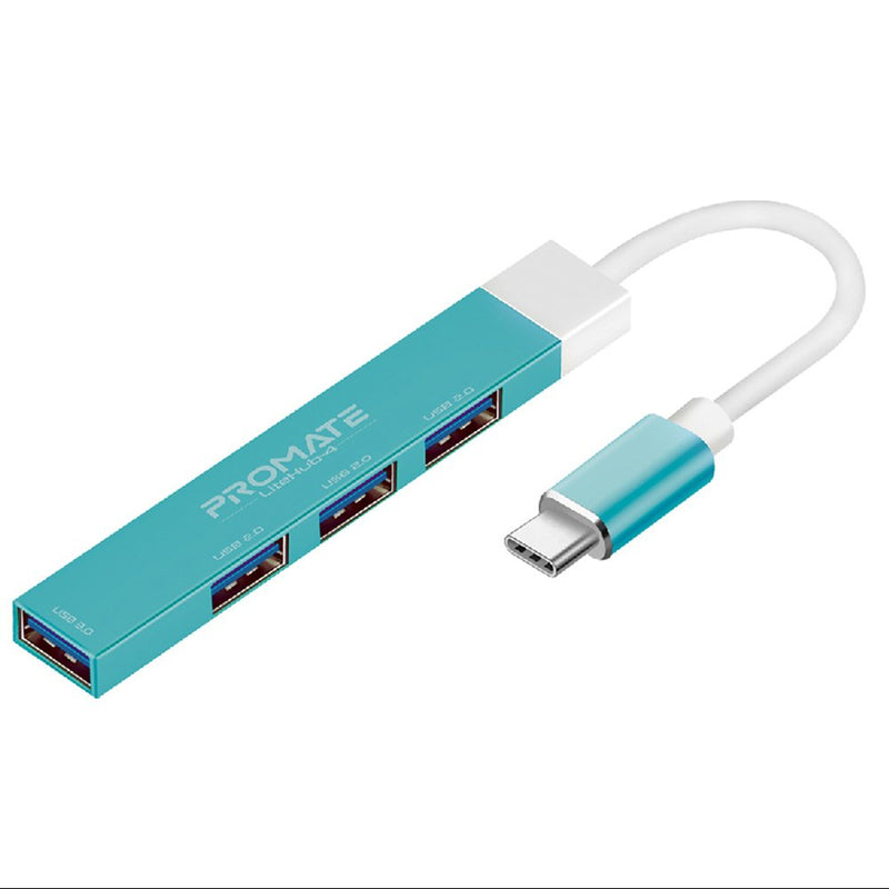 Promate Type C to USB 3.0 (4埠) Hub 高速集線器(LiteHub-4)