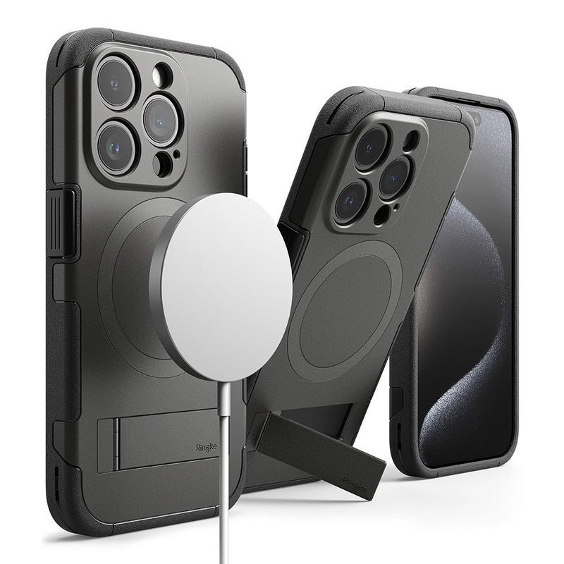 Rearth Apple iPhone 15 Pro (Ringke Alles) 磁吸立架保護殼