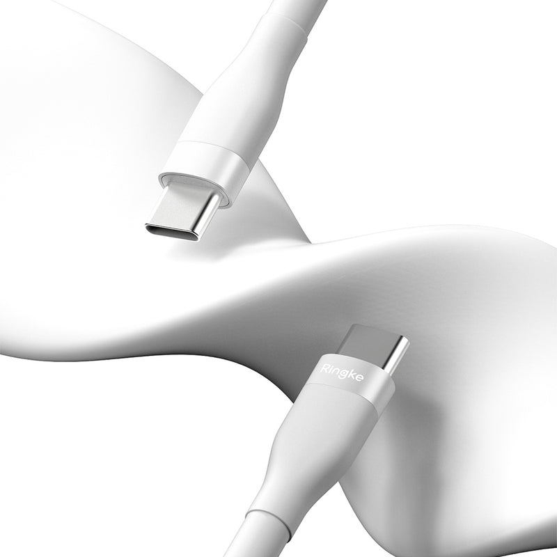 Rearth Ringke USB Type C 快速充電傳輸線(2m)(白)