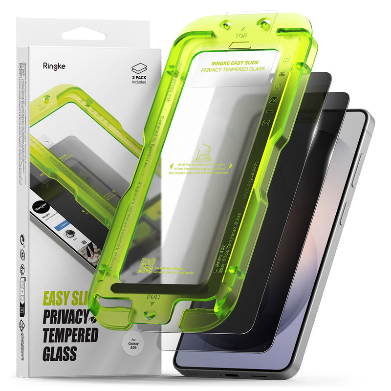 Rearth Ringke 三星 Galaxy S26 Plus 零失敗防窺玻璃保護貼(2片裝)