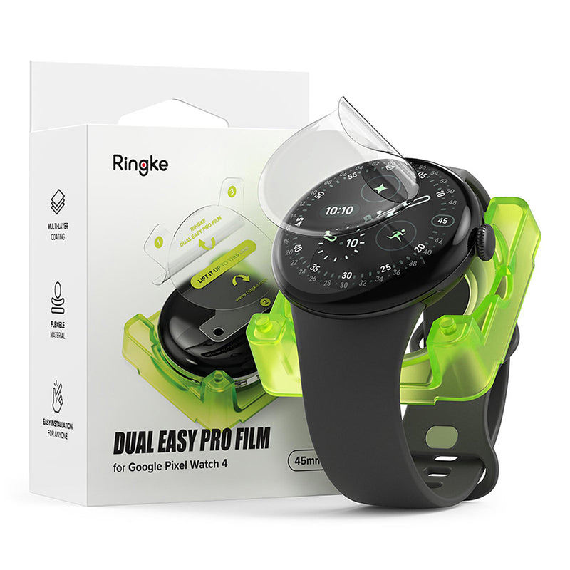 Rearth Ringke Google Pixel Watch 4 45mm 抗衝擊螢幕保護貼(2片裝)