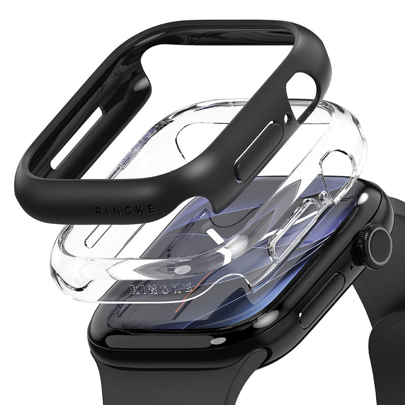 Rearth Ringke Apple Watch 12代 42mm 輕薄保護殼(1透1黑)