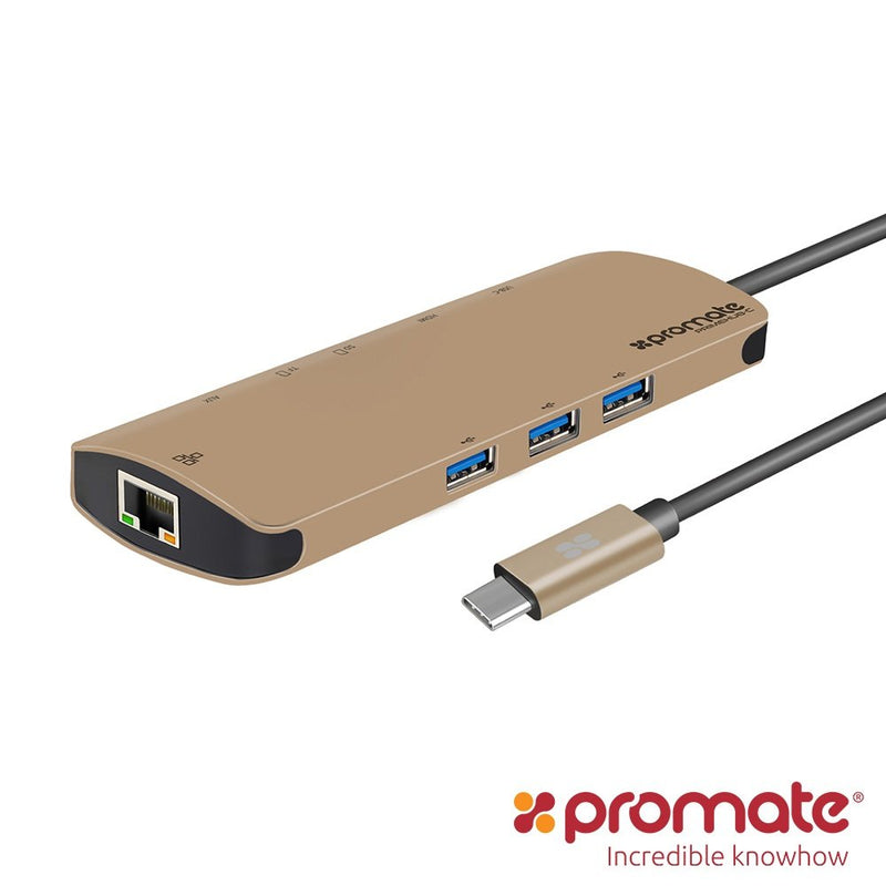 Promate 9合1 USB Type C 充電傳輸集線器(PrimeHUB-C)