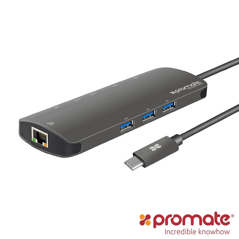 Promate 9合1 USB Type C 充電傳輸集線器(PrimeHUB-C)