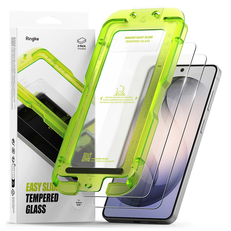 Rearth Ringke 三星 Galaxy S26 Plus 零失敗玻璃保護貼(2片裝)